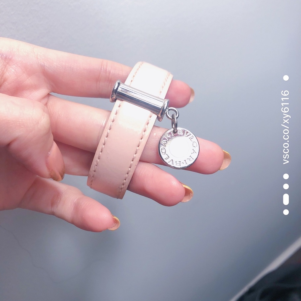 Authentic bvlgari leather bracelet s